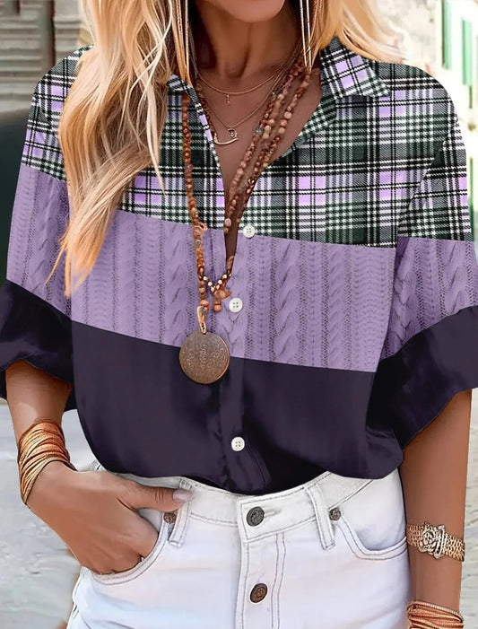 LP | Camicia con quarti di maniche abbottonate