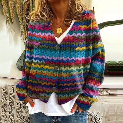 LP | Cardigan patchwork boho con fiori