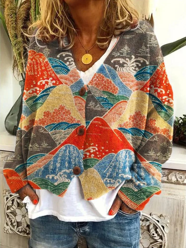 LP | Cardigan patchwork boho con fiori