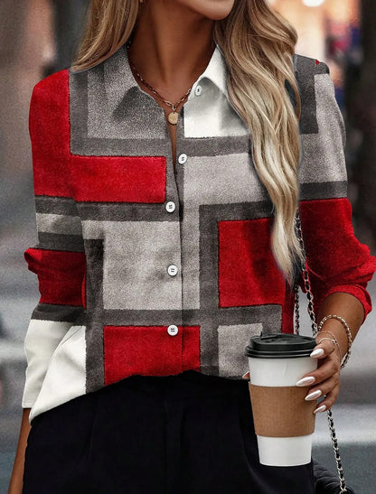 LP | Camicia da donna con maniche lunghe e abbottonatura