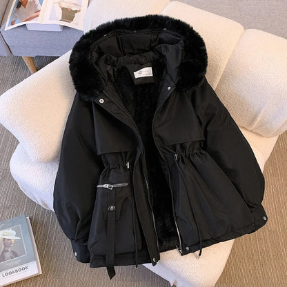 LP elegante MW | con collo di pelliccia