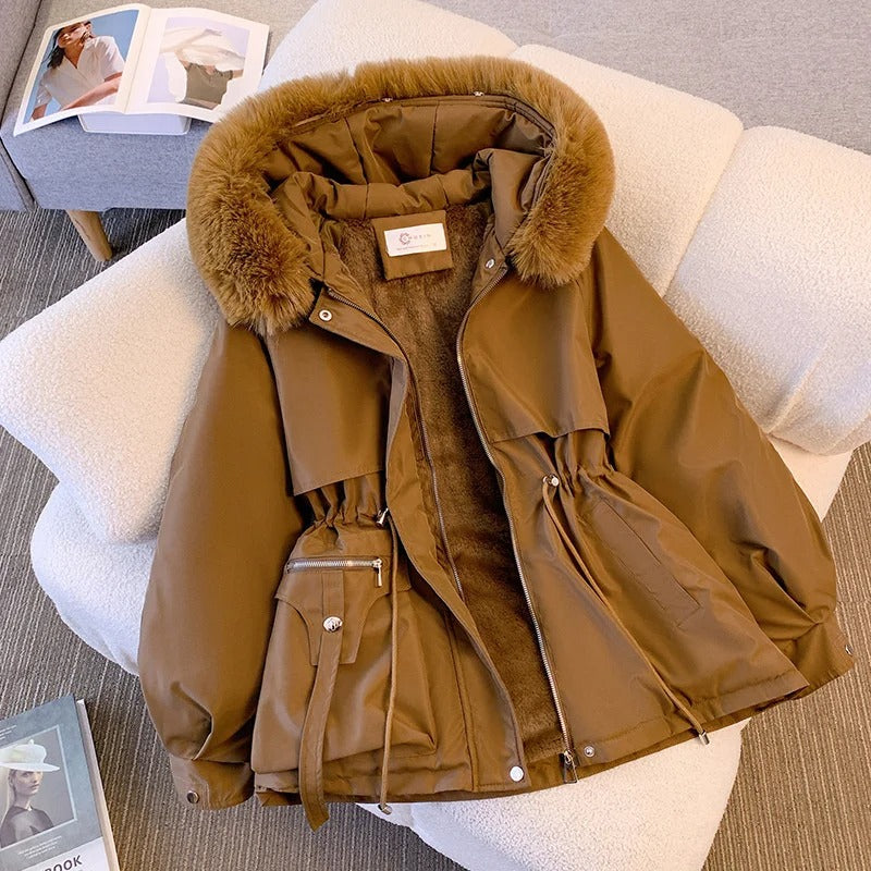LP elegante MW | con collo di pelliccia