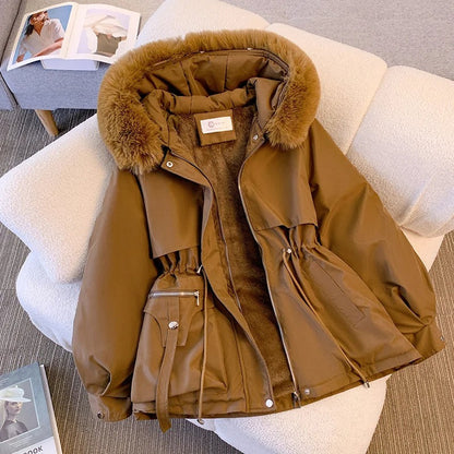 LP elegante MW | con collo di pelliccia