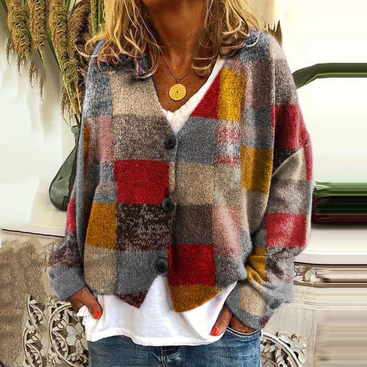 LP | Cardigan patchwork boho con fiori